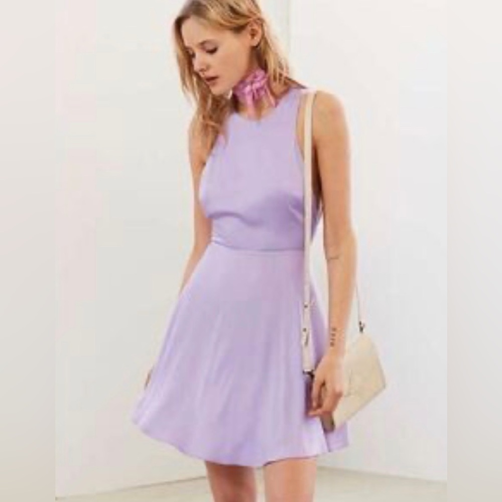 NWT Silence and Noise 0 Elegant Purple Sleeveless Dress